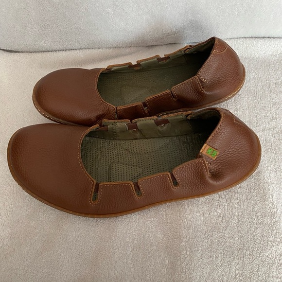 SOLD El Naturalista Women EU 40 US 9 Viajero Slipper Flat Shoe Leather brown - Picture 14 of 16